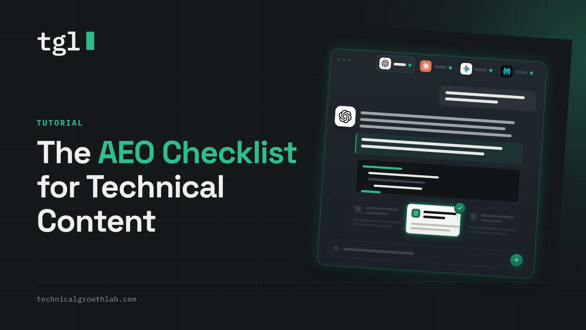 The AEO Checklist for Technical Content